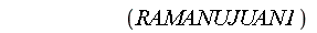 RAMANUJUAN1