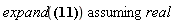 `assuming`([expand(sin(conjugate(x+I*y)))], [real])