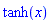 tanh(x)