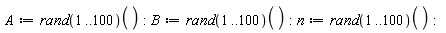 A := (rand(1 .. 100))():