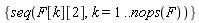 {seq(F[k][2], k = 1 .. nops(F))}