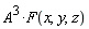 A^3*F(x, y, z)