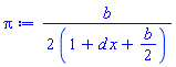 (1/2)*b/(1+d*x+(1/2)*b)
