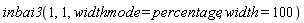 inbai3(1, 1, widthmode = percentage, width = 100)
