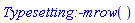 Parse:-ConvertTo1D, "invalid input %1", (Typesetting:-mi("Typesetting:-mrow", italic = "true", mathvariant = "italic"))([])