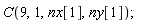 C(9, 1, nx[1], ny[1])
