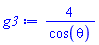4/cos(theta)