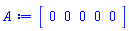 Vector[row](5, {(1) = 0, (2) = 0, (3) = 0, (4) = 0, (5) = 0})