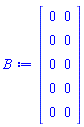 Matrix(5, 2, {(1, 1) = 0, (1, 2) = 0, (2, 1) = 0, (2, 2) = 0, (3, 1) = 0, (3, 2) = 0, (4, 1) = 0, (4, 2) = 0, (5, 1) = 0, (5, 2) = 0})