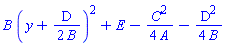 B*(y+(1/2)*D/B)^2+E-(1/4)*C^2/A-(1/4)*D^2/B