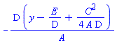 -D*(y-E/D+(1/4)*C^2/(A*D))/A