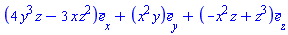 Vector(3, {(1) = 4*y^3*z-3*x*z^2, (2) = x^2*y, (3) = -x^2*z+z^3})