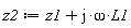 z2 := z1+I*omega*L1