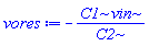 -C1*vin/C2