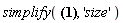 simplify(-I*R1/(omega*C1*(R1-I/(omega*C1))), 'size')