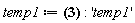 temp1 := sum((b1*(int(`.`(a-x, lambda, exp(-`&lambda;x`)), x = 0 .. a))+b2.(int(`.`(x-a, lambda, exp(-`&lambda;x`)), x = a .. infinity)))/lambda, lambda = 1 .. c); 'temp1'