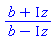 (b+I*z)/(b-I*z)