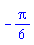 -(1/6)*Pi