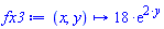 proc (x, y) options operator, arrow; 18*exp(2*y) end proc