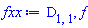 D[1, 1], f