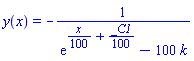 y(x) = -1/(exp((1/100)*x+(1/100)*_C1)-100*k)