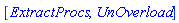 [ExtractProcs, UnOverload]