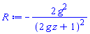 -2*g^2/(2*g*z+1)^2