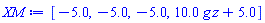 [-5.0, -5.0, -5.0, 10.0*g*z+5.0]