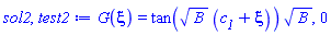 G(xi) = tan(B^(1/2)*(c__1+xi))*B^(1/2), 0