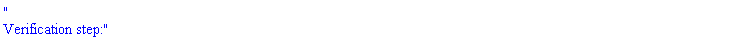 "
Verification step:"