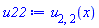 u[2, 2](x)