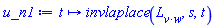 proc (t) options operator, arrow; invlaplace(L[v*w], s, t) end proc