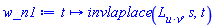 proc (t) options operator, arrow; invlaplace(L[u*v], s, t) end proc