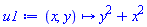 proc (x, y) options operator, arrow; y^2+x^2 end proc