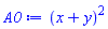 (x+y)^2