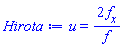 u(x, t) = 2*(diff(f(x, t), x))/f(x, t)