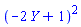 (-2*Y+1)^2