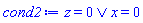 Or(z = 0, x = 0)
