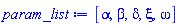 param_list := [alpha, beta, delta, xi, omega]