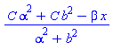 (C*alpha^2+C*b^2-beta*x)/(alpha^2+b^2)