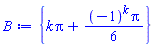 {k*Pi+(1/6)*(-1)^k*Pi}