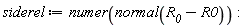 siderel := numer(normal(R__0-R0)):