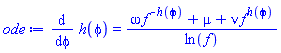diff(h(phi), phi) = (omega*f^(-h(phi))+mu+nu*f^h(phi))/ln(f)