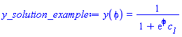 y(phi) = 1/(1+exp(phi)*c__1)