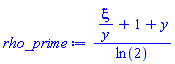 (xi/y+1+y)/ln(2)