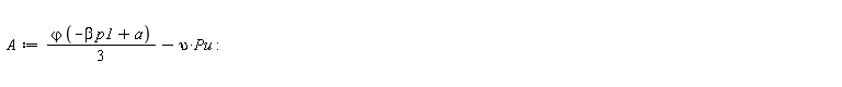 A := (1/3)*`&varphi;`*(-beta*p1+a)-upsilon*Pu