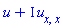 u(x, t)+I*(diff(diff(u(x, t), x), x))