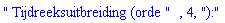" Tijdreeksuitbreiding (orde ", 4, "):"