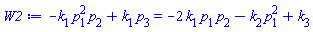 -k[1]*p[1]^2*p[2]+k[1]*p[3] = -2*k[1]*p[1]*p[2]-k[2]*p[1]^2+k[3]