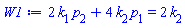 2*k[1]*p[2]+4*k[2]*p[1] = 2*k[2]